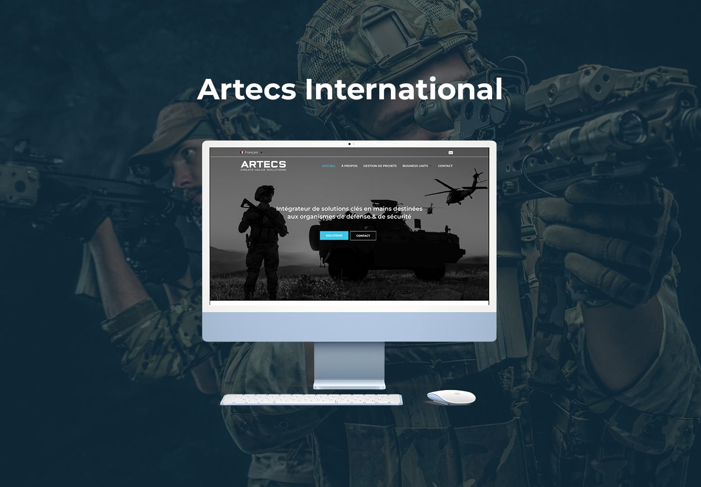 ARTECS International - website made by Monkey Lab